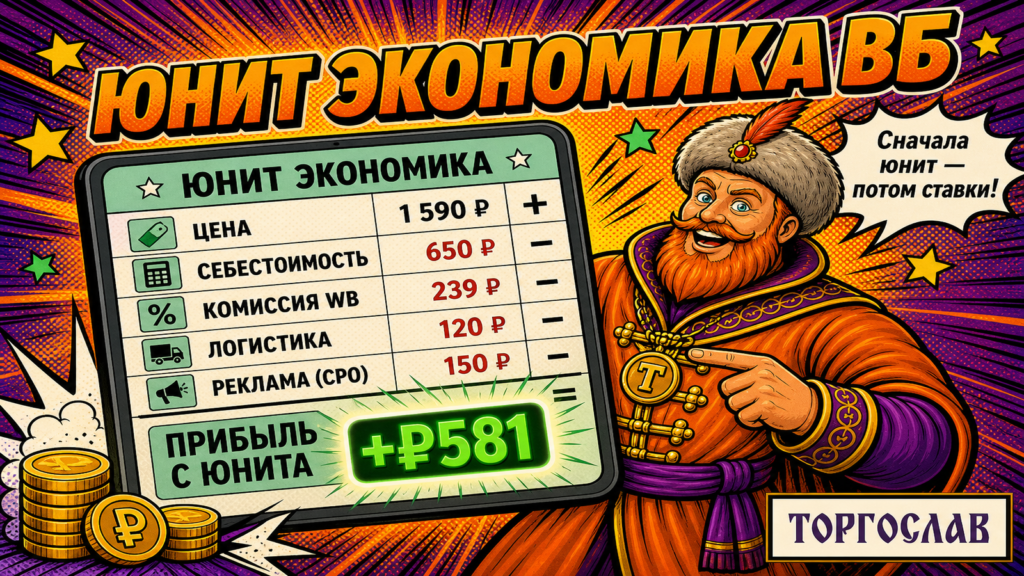 Юнит экономика ВБ: формула и калькулятор для селлера