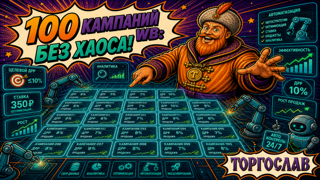 Управление рекламой 100 кампаний на Wildberries: без хаоса